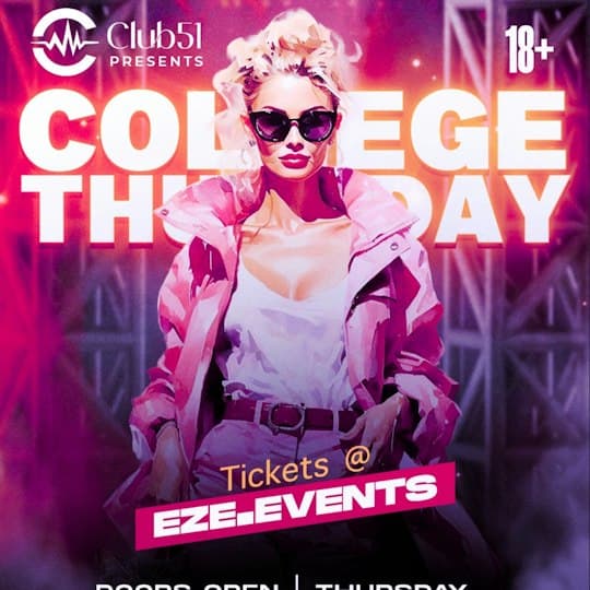 Cover image for Thursday College Night event